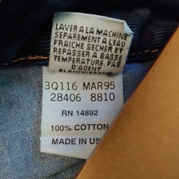 Marithe Francois Girbaud Barrell Luxury Classic Preppy Jeans 11/12 Dark Wash - Picture 12 of 12